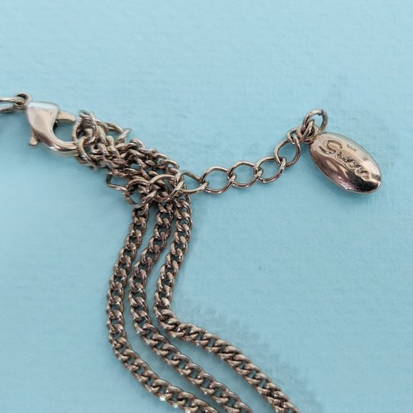Guess Gold Tone Cross Layered Necklace - Picture 3 of 3